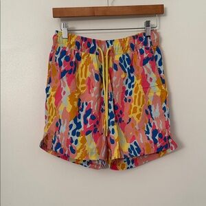 Mode of One Men’s Vibrant Multicolor Swim Trunks